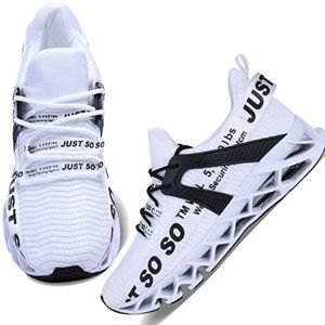 White Womens Walking Running Shoes Athletic Blade Non Slip Tennis Fashio…